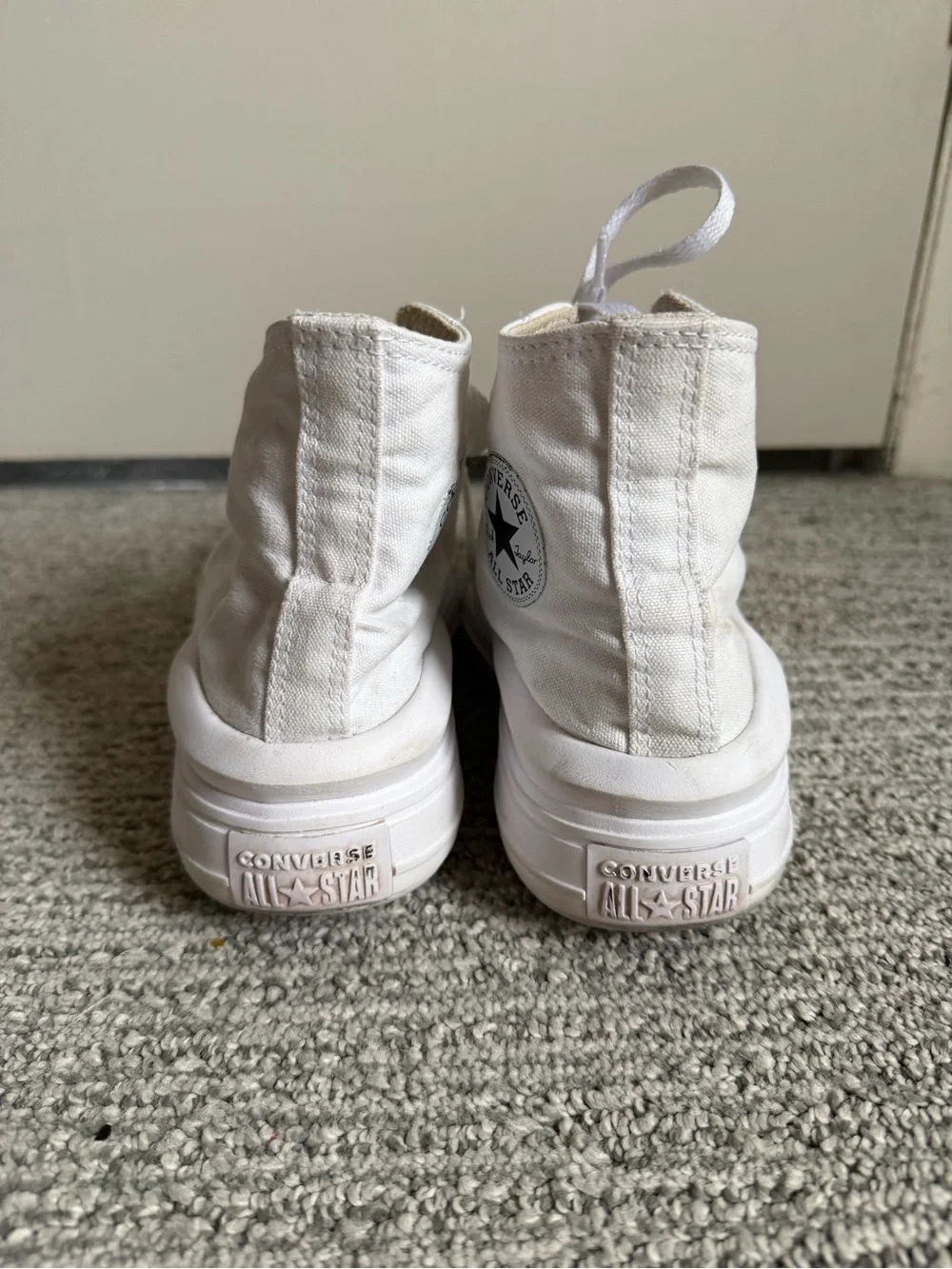 Converse Women's White High-Top Platform Sneakers - Picture 3 of 6